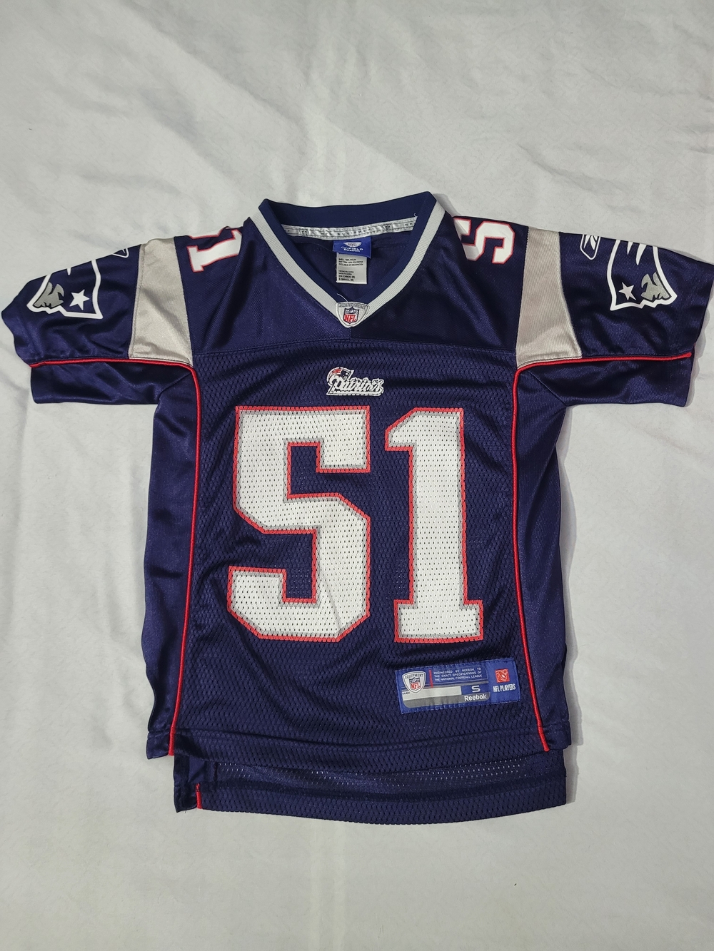 Reebok Kids' New England Patriots Navy #51 Mayo NFL Football Jersey